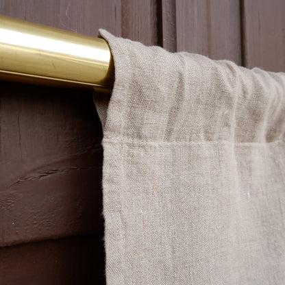Custom size  Valance natural with laces, Farmhouse Pure linen window treatment, Living room Cafe Kitchen window panel, farmhouse curtains