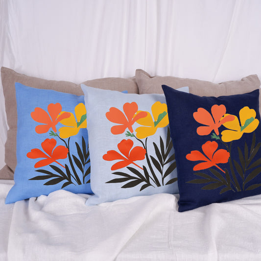 SALE LINEN Cushion cover Modern Contemporary art, decorative linen pillow cover , Boho Summer decor Cushion Housewarming Gift