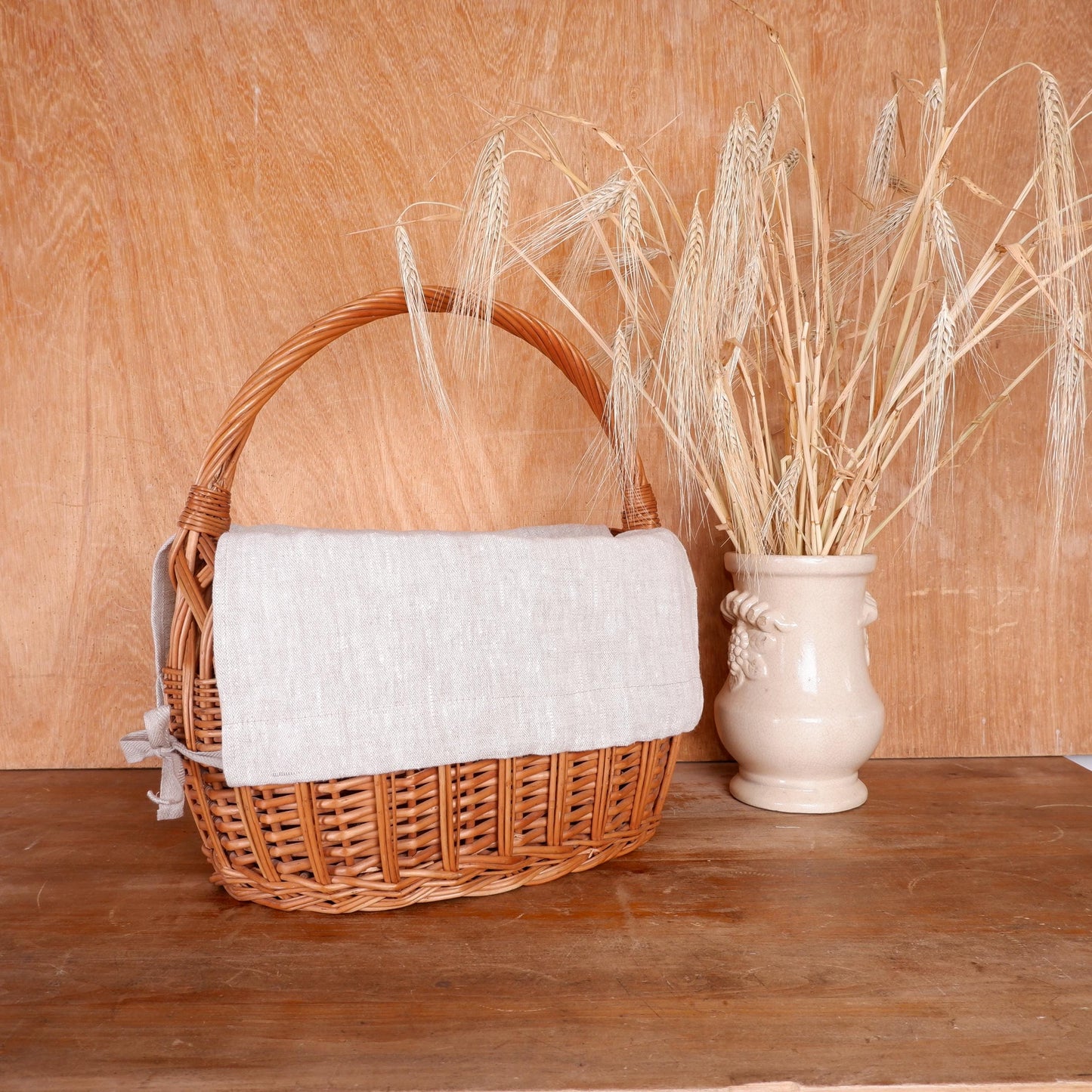 Basket Liner in 100% linen - Customized Easter Basket Liner  -  Easter Basket Liner