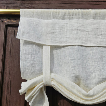 white French Door Curtain 1 Panel, white curtain panels for door window in linen