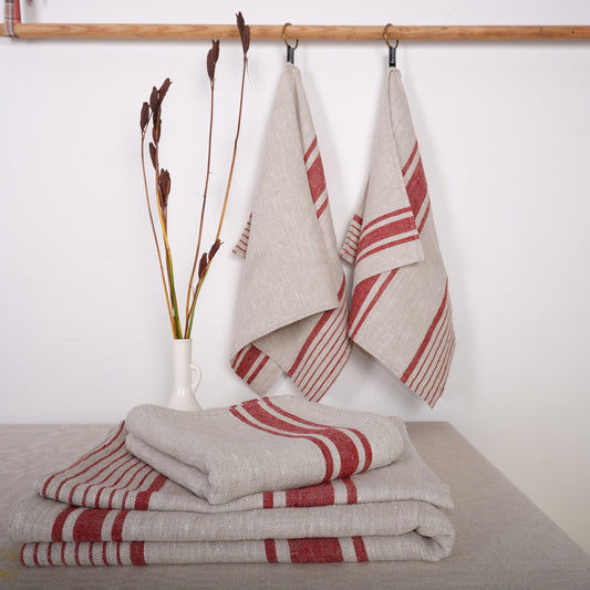 French style linen bath towels, Farmhouse linen kitchen towels, Sauna Spa linen towels, Thick linen towels, Natural linen hand towels