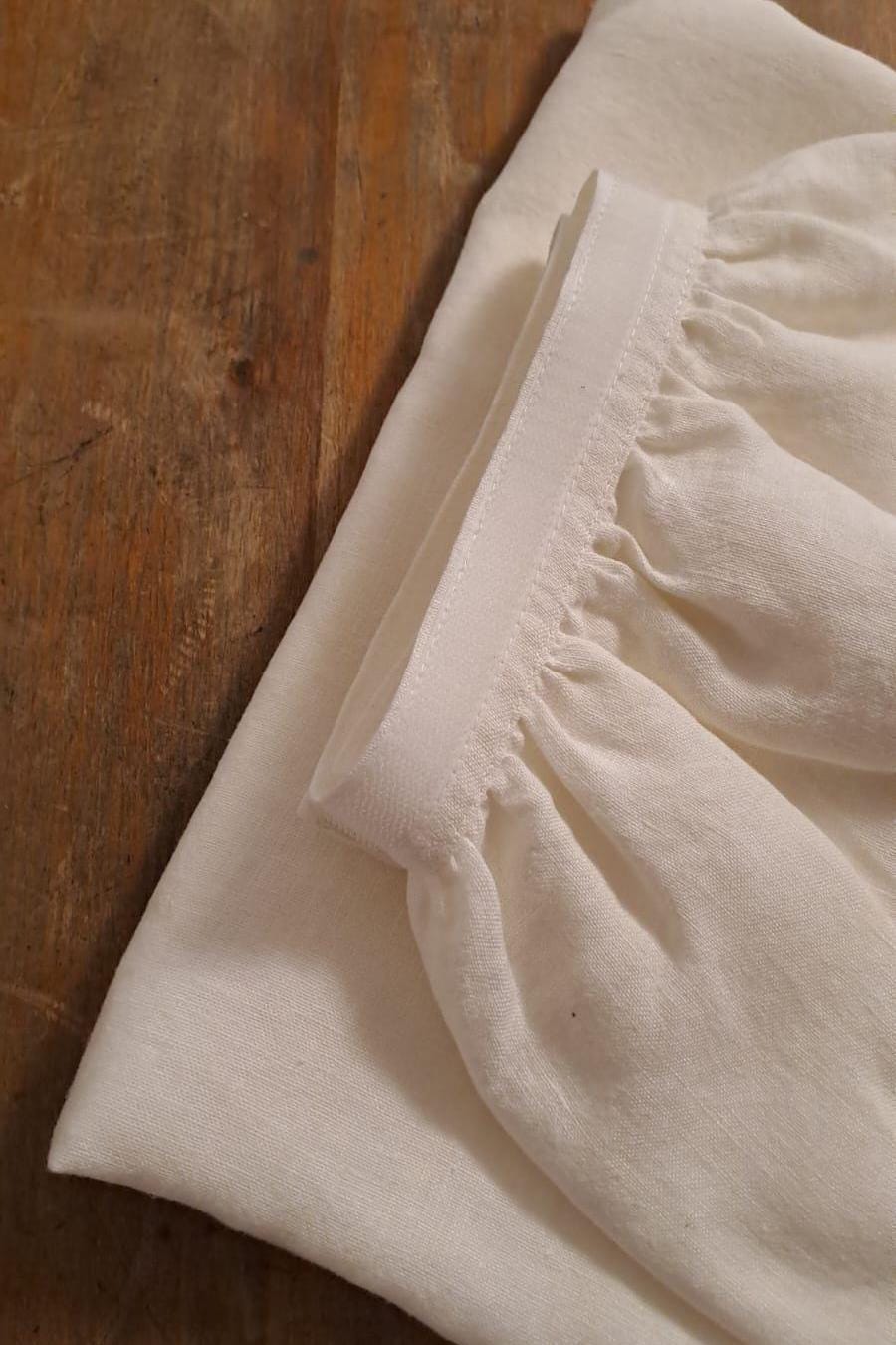 Custom Sink Skirt with velcro - Handmade Sink or Fireplace Curtain - Custom Sizes Linen Valance farmhouse sink curtains