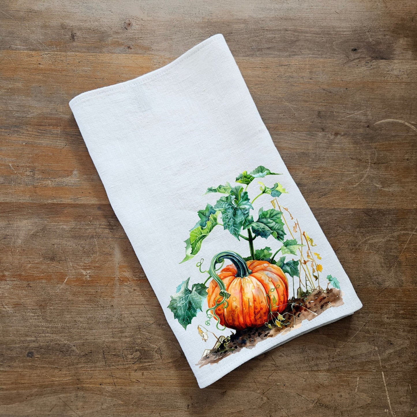 Halloween Tea Towel in linen, Pumpkins Hand Towels Tea in linen, cats linen  Dish Towel, witch hat Kitchen Décor Tea Towel in linen