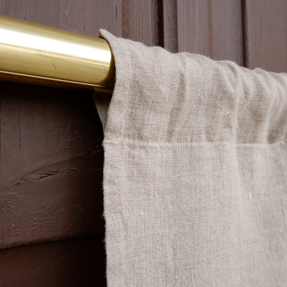 Custom size  Valance natural with laces, Farmhouse Pure linen window treatment, Living room Cafe Kitchen window panel, farmhouse curtains