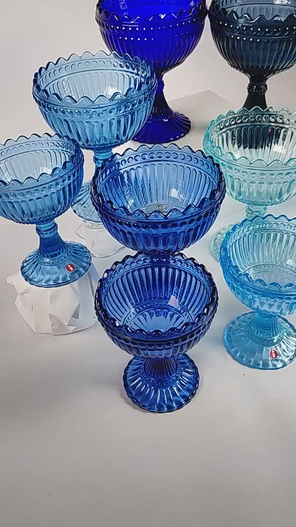Marimekko bowl, Mariskooli, littala - ligh blue, ultramarine, rain blue, water green, turquoise blue